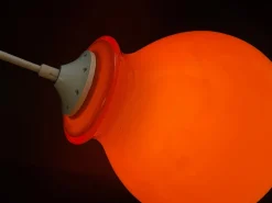 Best Pamono Vintage Orange Opaline Pendant Light, 1970s