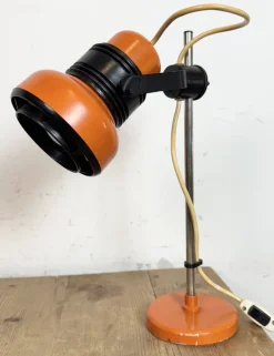 Clearance Pamono Vintage Orange Table Lamp, 1970s