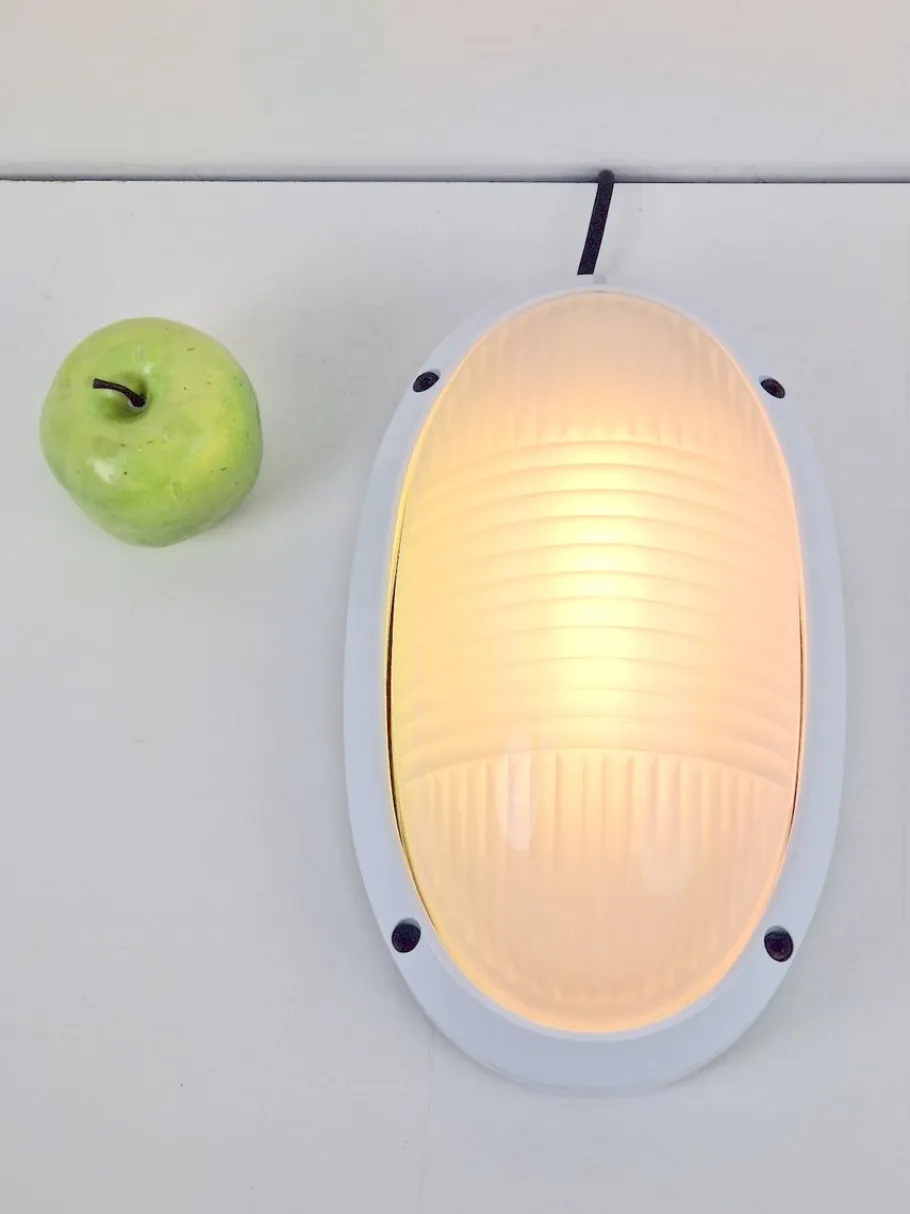 New Pamono Vintage Oval Outdoor Lamp, 1980s