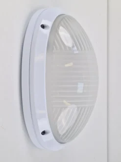 Clearance Pamono Vintage Oval Outdoor Wall Lamp by Simes Vedo, 1980s, Set of 4