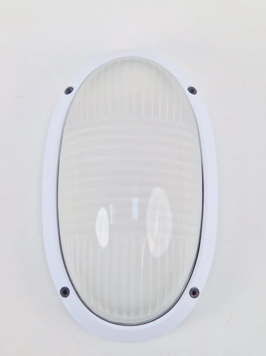 Clearance Pamono Vintage Oval Outdoor Wall Lamp by Simes Vedo, 1980s, Set of 4