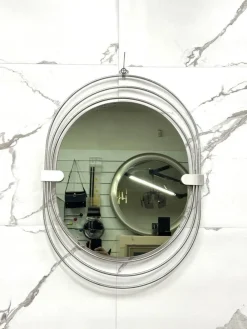 Best Pamono Vintage Oval Wall Mirror by Gaetano Sciolari, 1970s
