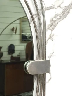 Best Pamono Vintage Oval Wall Mirror by Gaetano Sciolari, 1970s