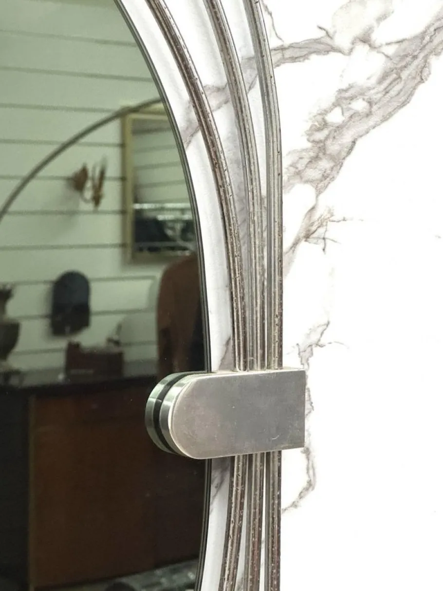 Best Pamono Vintage Oval Wall Mirror by Gaetano Sciolari, 1970s