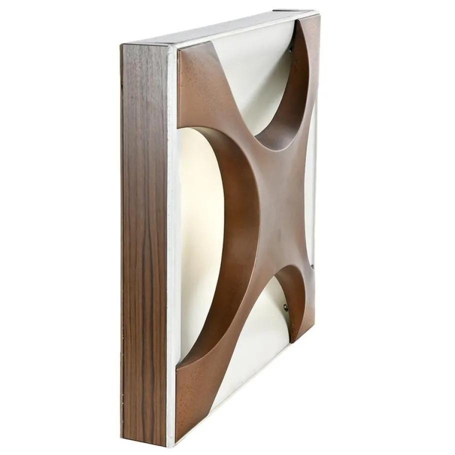 New Pamono Vintage Oyster Wall Lamp by Rolf Krüger