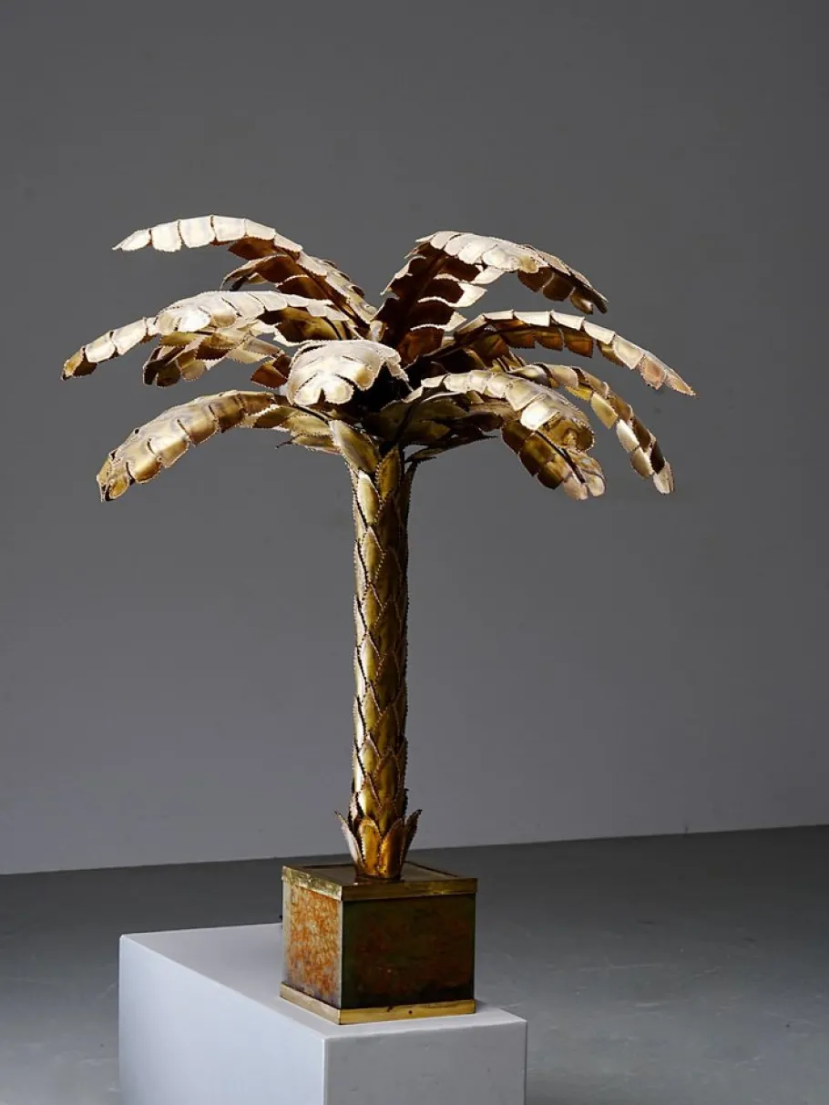 Clearance Pamono Vintage Palm Lamp in Brass by Christian Techoueyres for Maison Jansen, France, 1970s