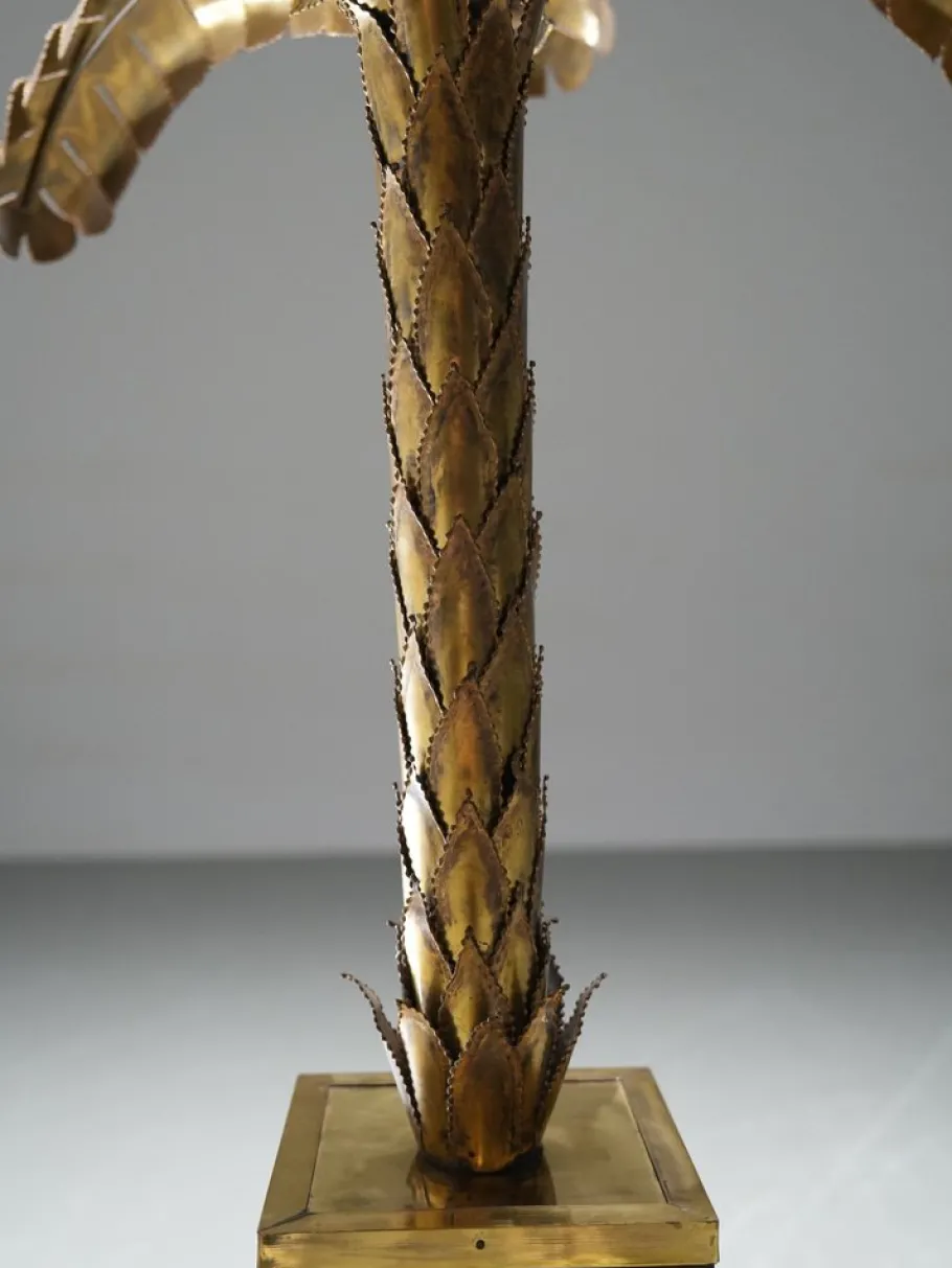 Clearance Pamono Vintage Palm Lamp in Brass by Christian Techoueyres for Maison Jansen, France, 1970s