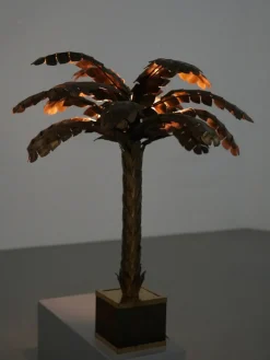 Clearance Pamono Vintage Palm Lamp in Brass by Christian Techoueyres for Maison Jansen, France, 1970s