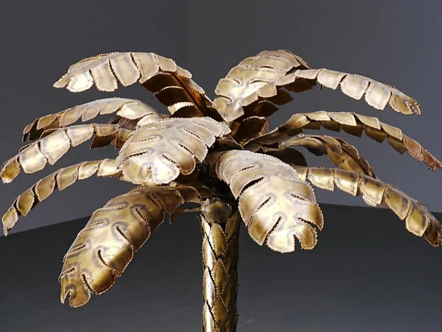 Clearance Pamono Vintage Palm Lamp in Brass by Christian Techoueyres for Maison Jansen, France, 1970s