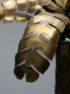 Clearance Pamono Vintage Palm Lamp in Brass by Christian Techoueyres for Maison Jansen, France, 1970s