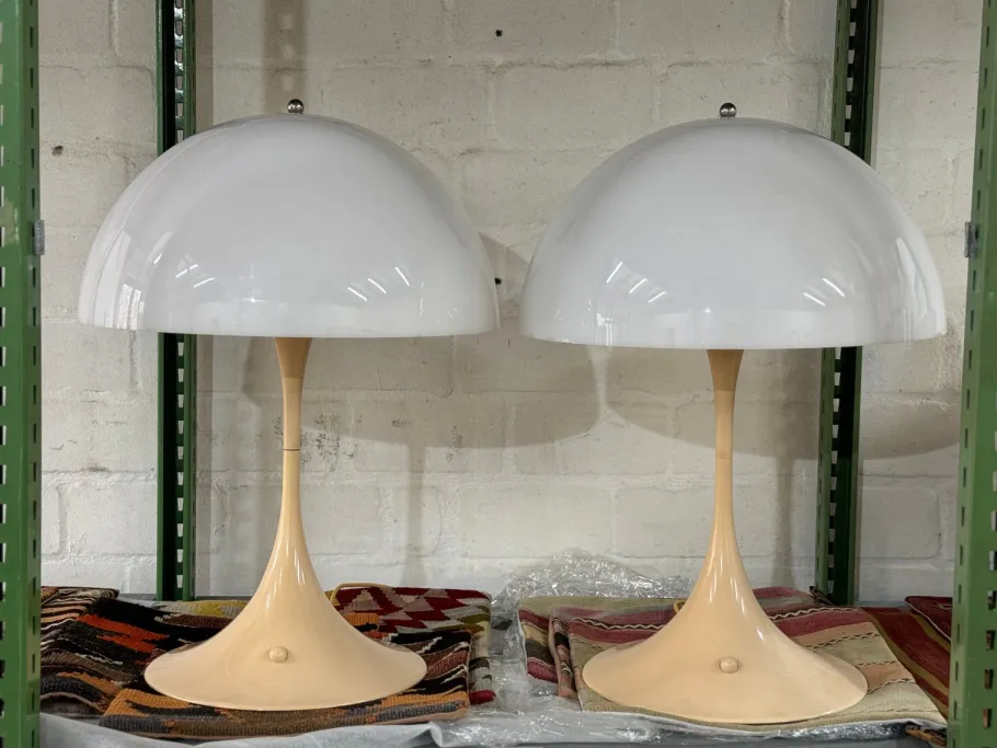 Pamono Vintage Panthella Table Lamps by Verner Panton for Louis Poulsen, 1970s, Set of 2