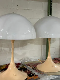 Pamono Vintage Panthella Table Lamps by Verner Panton for Louis Poulsen, 1970s, Set of 2