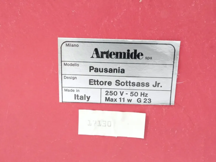 Best Pamono Vintage Pausania Table Lamp by Ettore Sottsass, 1980s