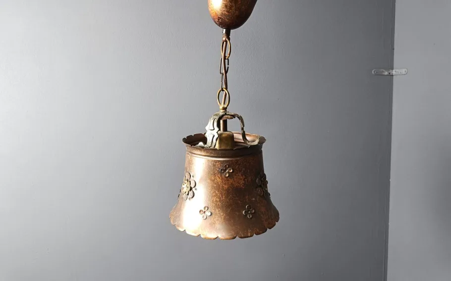 Best Pamono Vintage Pendant in Copper, 1970s