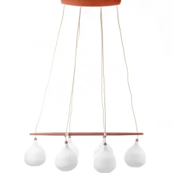 Clearance Pamono Vintage Pendant Lamp in Teak & Glass by Uno & Östen Kristiansson for Luxus, 1950s