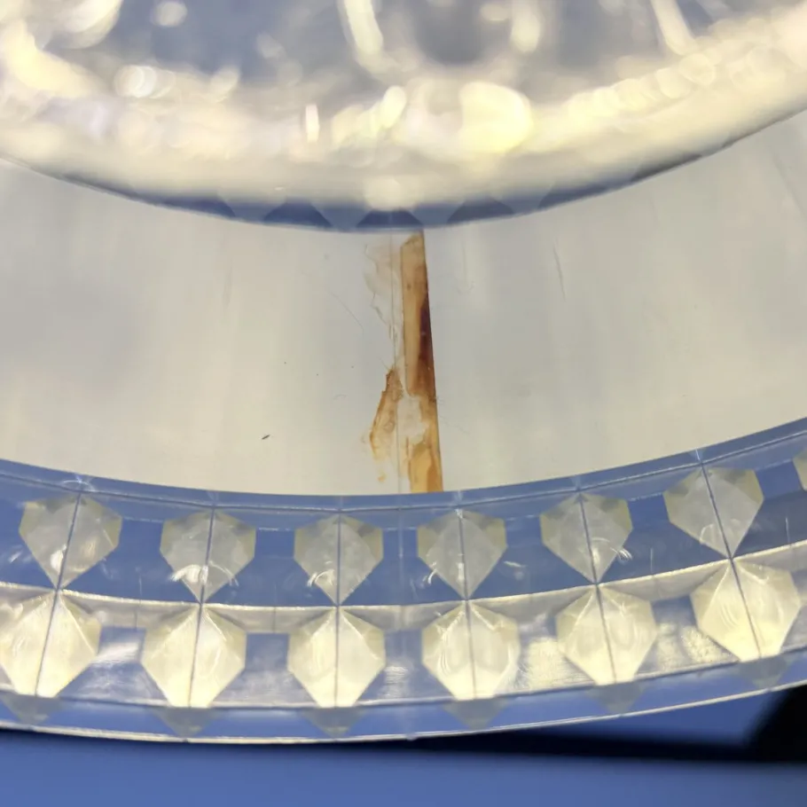 New Pamono Vintage Pendant Lamp with Brown Ring, 1970s