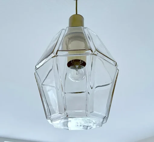 Sale Pamono Vintage Pendant Light in Glass from Limburg