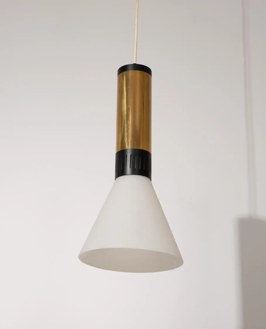 New Pamono Vintage Pendants from Stilnovo, 1960, Set of 2