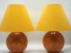 Sale Pamono Vintage Pine Table Lamps from Ikea, Sweden, 1980s, Set of 2