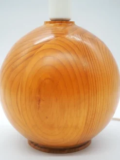 Sale Pamono Vintage Pine Table Lamps from Ikea, Sweden, 1980s, Set of 2