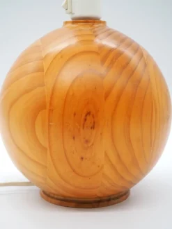 Sale Pamono Vintage Pine Table Lamps from Ikea, Sweden, 1980s, Set of 2