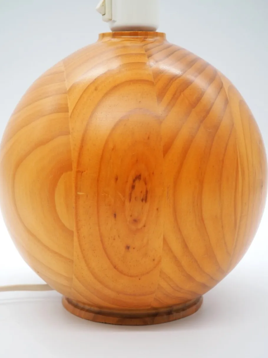 Sale Pamono Vintage Pine Table Lamps from Ikea, Sweden, 1980s, Set of 2