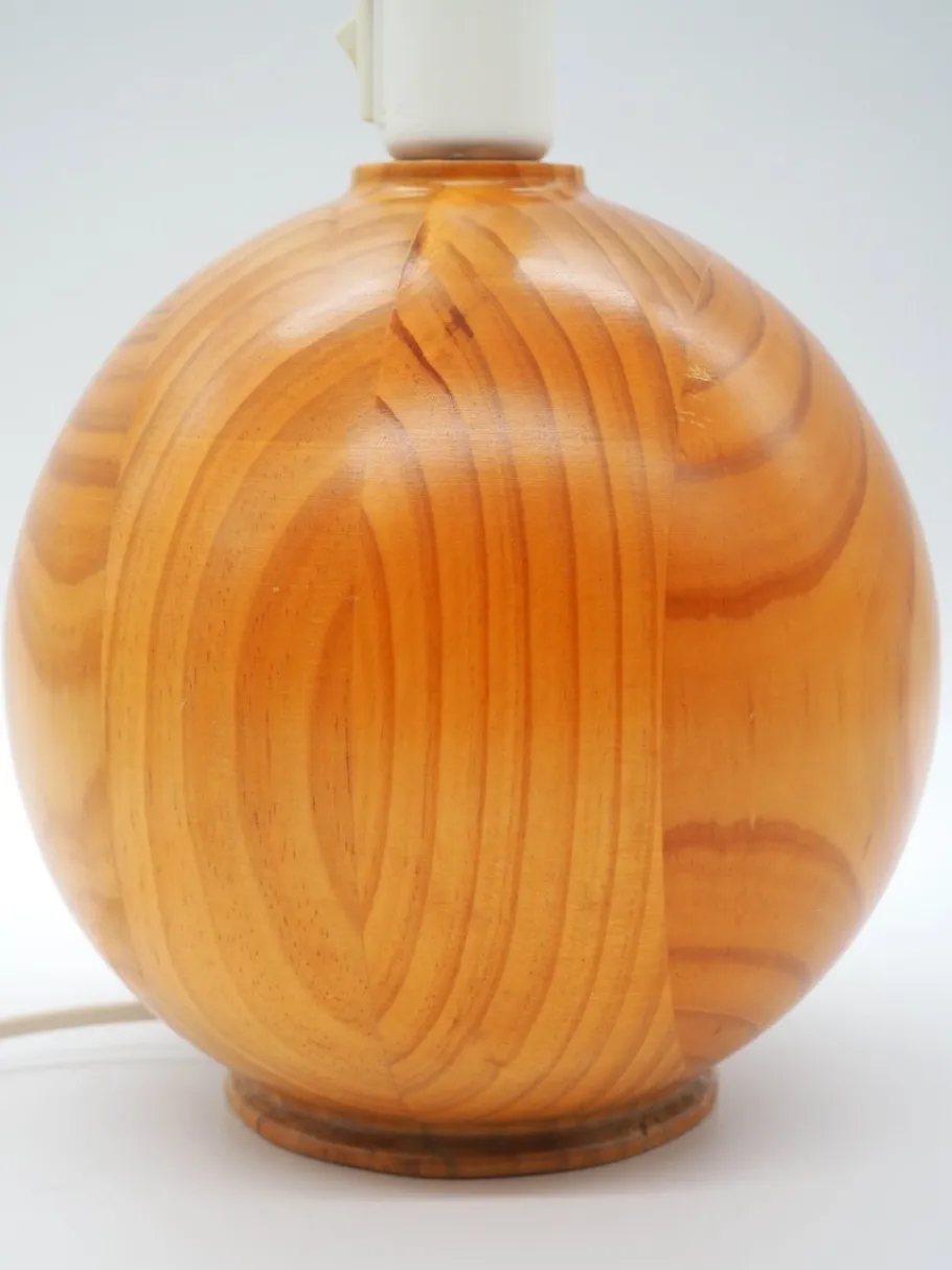 Sale Pamono Vintage Pine Table Lamps from Ikea, Sweden, 1980s, Set of 2