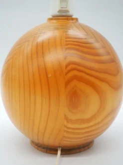 Sale Pamono Vintage Pine Table Lamps from Ikea, Sweden, 1980s, Set of 2