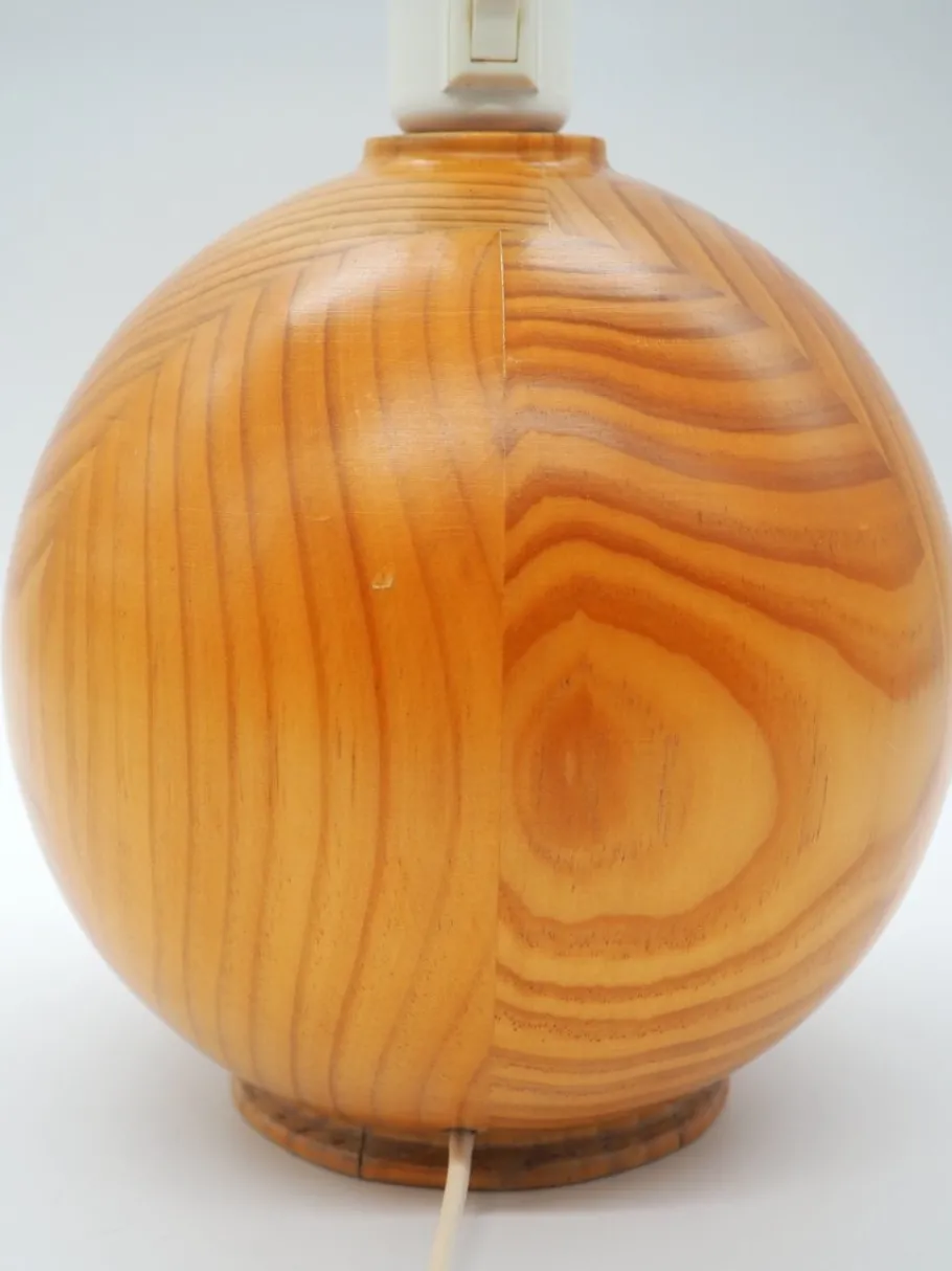 Sale Pamono Vintage Pine Table Lamps from Ikea, Sweden, 1980s, Set of 2