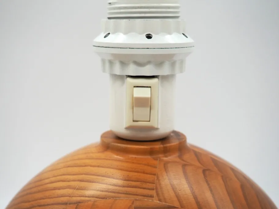 Sale Pamono Vintage Pine Table Lamps from Ikea, Sweden, 1980s, Set of 2