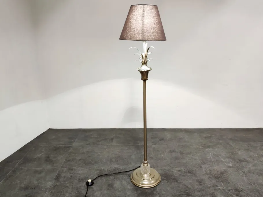 Discount Pamono Vintage Pineapple Leaf Floor Lamp, 1970s