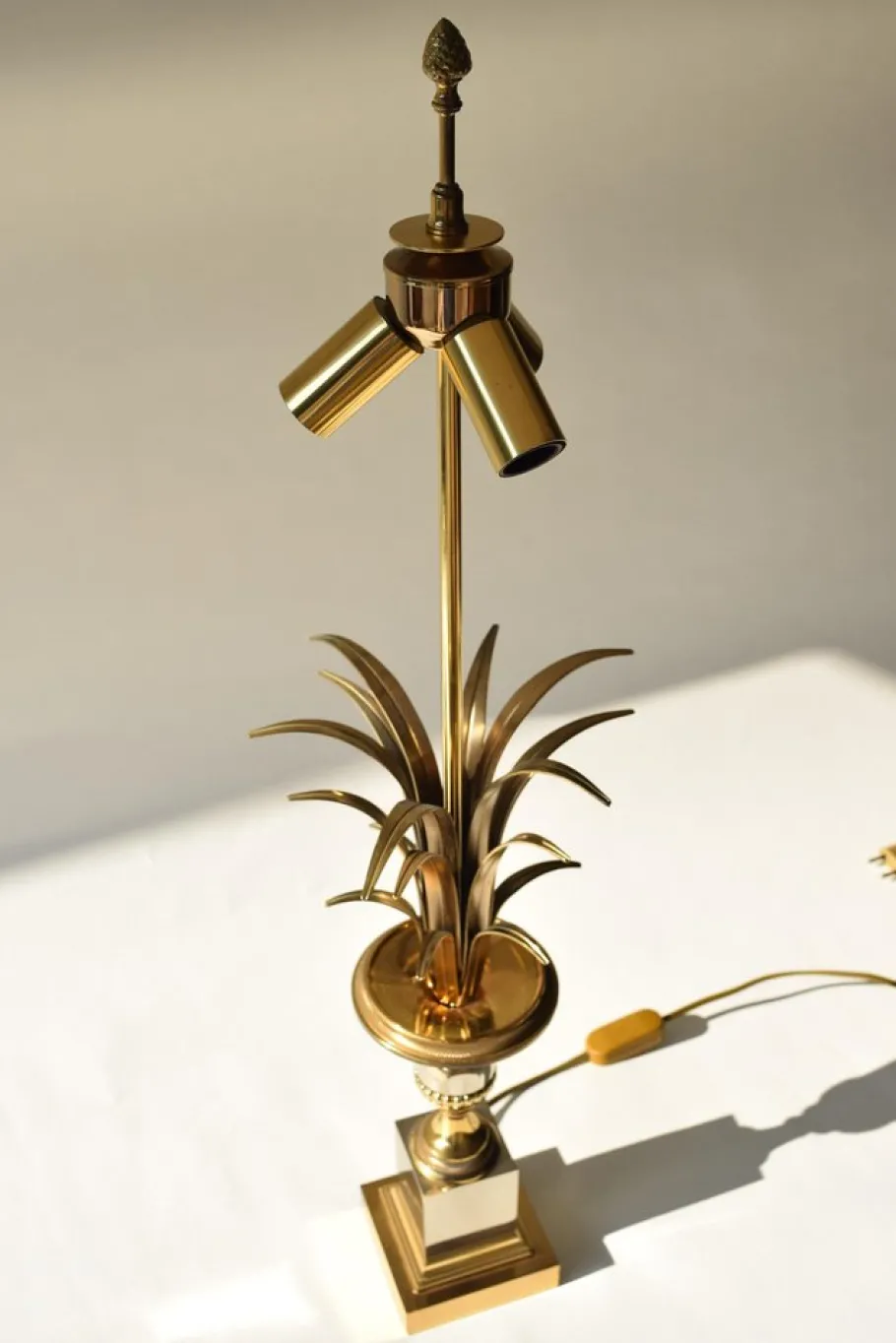 New Pamono Vintage Pineapple Palm Lamp from Maison Charles, 1960s