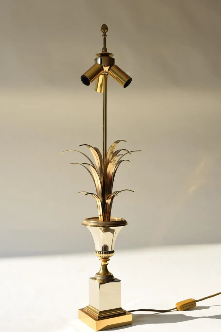 New Pamono Vintage Pineapple Palm Lamp from Maison Charles, 1960s