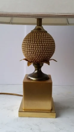 Sale Pamono Vintage Pineapple Table Lamp by Maison Jansen for Maison Charles