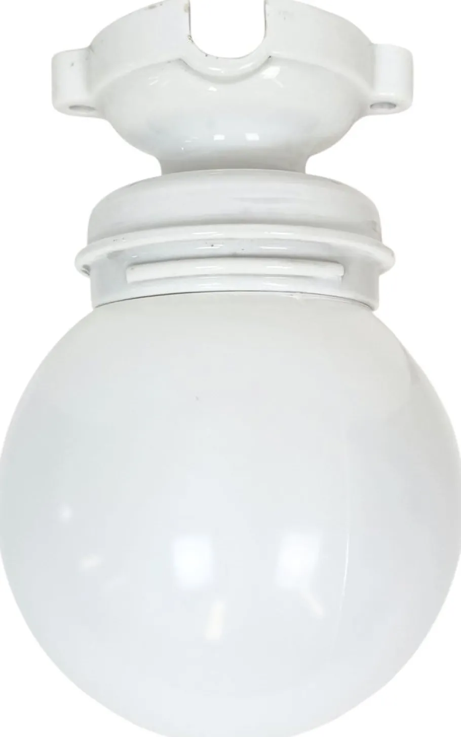 Discount Pamono Vintage Porcelain and Milk Glass Ceiling Light, 1960s