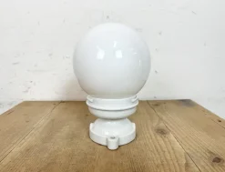 Discount Pamono Vintage Porcelain and Milk Glass Ceiling Light, 1960s