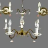 Sale Pamono Vintage Porcelain Chandelier & Sconces, Italy, Set of 3