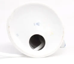 New Pamono Vintage Porcelain Lamp Base with Kingfishers from Wagner & Apel, 1960s