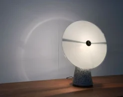 Hot Pamono Vintage Postmodern Eno Glass and Terrazzo Table Lamp from Ikea, 1990s