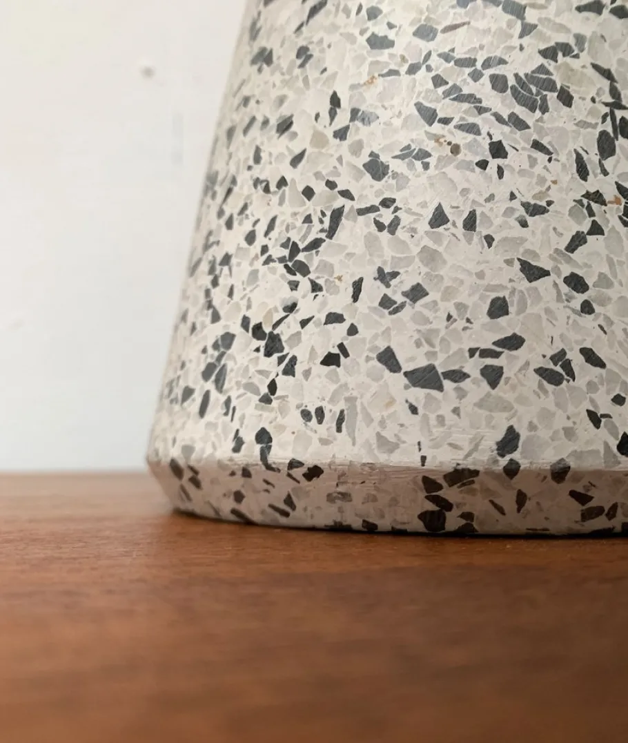 Hot Pamono Vintage Postmodern Eno Glass and Terrazzo Table Lamp from Ikea, 1990s