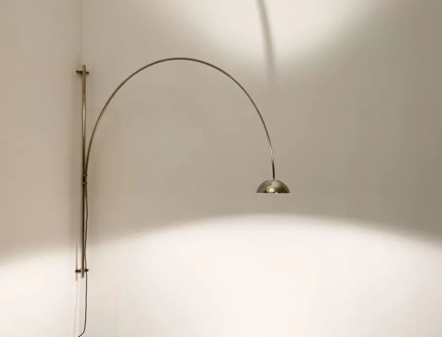 Pamono Vintage Postmodern German Una Arc Wall Lamp by Florian Schulz