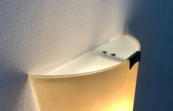 New Pamono Vintage Postmodern Italian Glass Wall Lamp from Lucitalia, 1970s