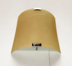 New Pamono Vintage Postmodern Italian Glass Wall Lamp from Lucitalia, 1970s