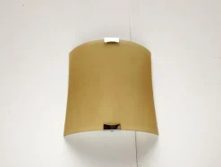 New Pamono Vintage Postmodern Italian Glass Wall Lamp from Lucitalia, 1970s
