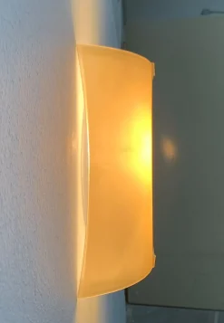 New Pamono Vintage Postmodern Italian Glass Wall Lamp from Lucitalia, 1970s