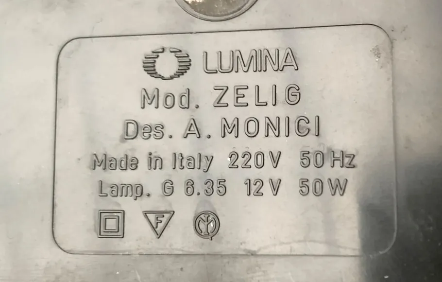 Sale Pamono Vintage Postmodern Italian Zelig Table Lamp by Walter Monici for Lumina, 1990s