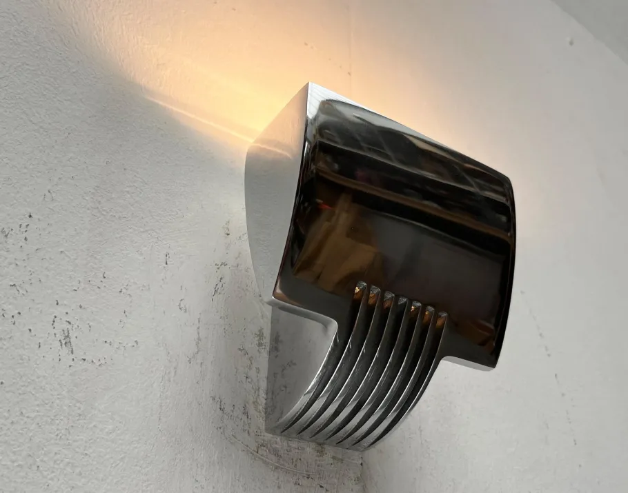 Best Pamono Vintage Postmodern Spanish Model Arqui Pe Aluminum Sconces by O. & S. Devesa for Metalarte, 1990s, Set of 2