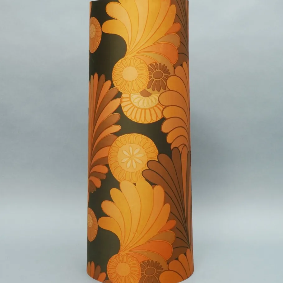 Discount Pamono Vintage Psychedelic Lampshade for Floor Lamp with Glass Base, 1970s