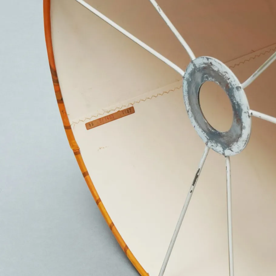 Discount Pamono Vintage Psychedelic Lampshade for Floor Lamp with Glass Base, 1970s