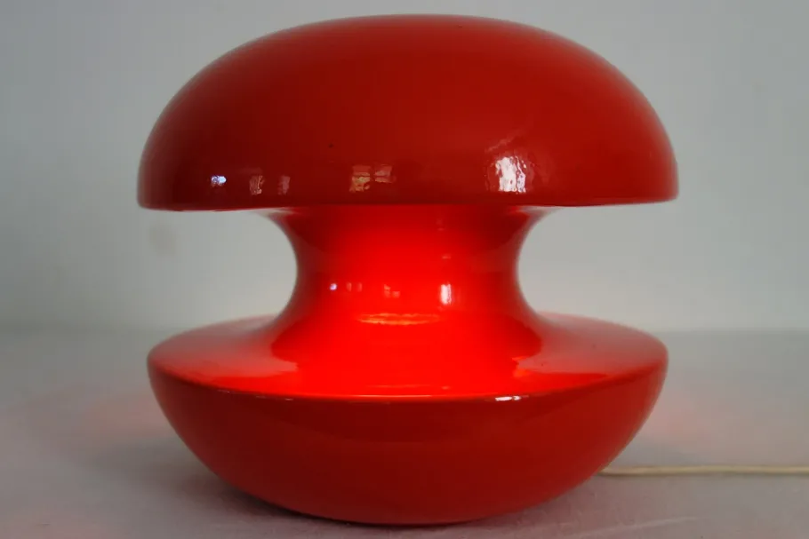 Hot Pamono Vintage Red Ceramic Diabolo Lamp, 1960s